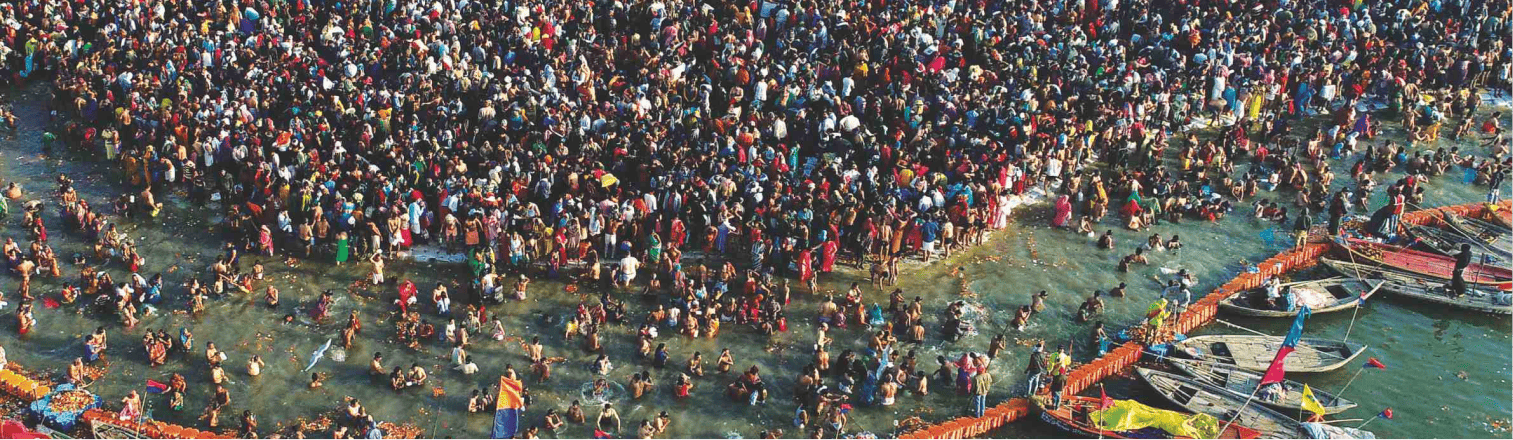 Bathing Dates Banner in Maha Kumbh Mela 2025 Prayagraj